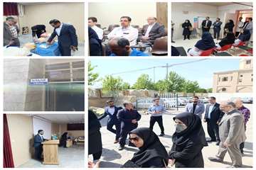حضور بازرسین وزارتخانه جهت آموزشی کردن بیمارستان چمران
